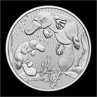 2 oz Australian Piedfort Platypus Silver Coin 2021