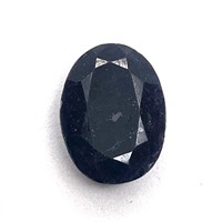 21.6ct Natural Blue Sapphire.  Oval cut. GLI Certi