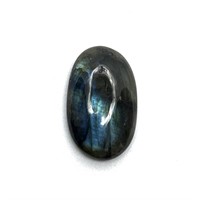 25.950 Ct Natural Carved Labradorite. Oval Cabocho