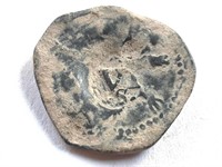 1600's "Pirate's money" 6 Maravedis cob coin Sevil