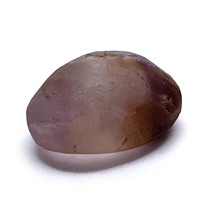72.5ct Natural Unpolished Amethyst. Oval Cabochon.