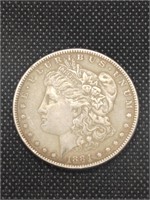 1884 Morgan Silver Dollar Coin marked XF