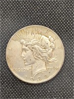 1935 Peace Silver Dollar Coin marked Uncirculated