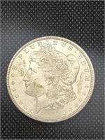 Uncirculated 1890 Morgan Silver Dollar Coin