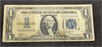 1934 Funny Back $1 Silver Certificate US paper