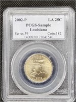 2002 Louisiana State Quarter Coin PCGS SAMPLE