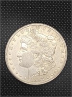 1897-S Morgan Silver Dollar Coin marked AU