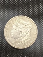 1885-S Morgan Silver Dollar Coin marked AU