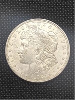 1921-D Morgan Silver Dollar Coin marked