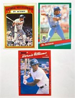 Baseball Cards Lot of 3 Bo Jackson Berrnie Willams