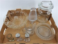 Glass ABC Plate & Misc.
