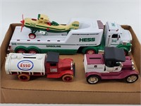 Hess Truck & Toy Banks Tray Lot