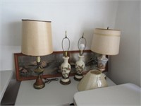 4 Lamps + 2 Pictures