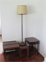 4 End tables + Floor Lamp