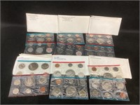 US Mint Sets,1971-72,1974,1976-78,P and D