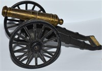 Miniature Brass Cast Iron Cannon Fort Pulaski GA