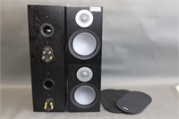 monitor audio speaker , silver 100, 120w