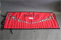 complete 24 piece combination wrench set
