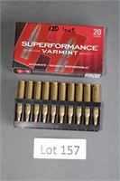 Full box of Hornady superproformance varmint, 204