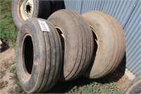 3- Implement Tires, 2 w/ Rims