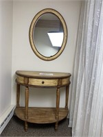 LAVATORY TABLE & MIRROR