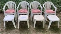12 PIECE PLASTIC CHAIRS LOT