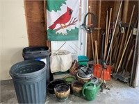 STICK TOOLS & SHED CONTENTS