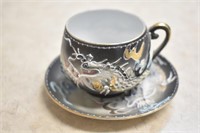Vintage Dragon Ware Geisha Girl Lithophane Tea Cup