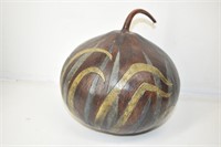 Peruvian Etched Art  Gourd