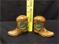 MCM Kansas Cowboy Boots Souvenir Salt & Pepper Set