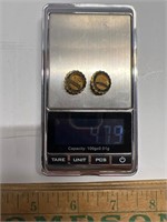 10kt gold cannon mills pins4.79 grams