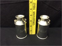 MCM Aluminum MILK CAN Figural Salt & Pepper Set
