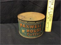 Vintage Maxwell House 1 lb Key Wind Coffee Can