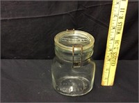 Vintage HORMEL Glass Product Jar with Lid