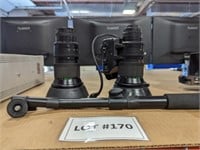 (2) Fujinon TV lenses & Camera control handle