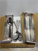 2 dozen flatware. Spoons and knives