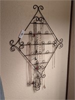 Decorative Wire Jewelry Holder w/ Jewelry Shown