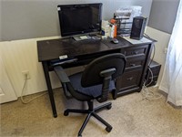 Java Tone Computer Desk w/ Chair