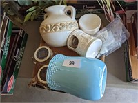 Candle Warmers, Vases (some chips), Other