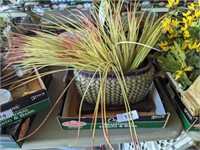 Decorative Planter w/ Artificial Plant