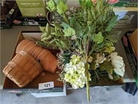 Terra Cotta Flower Pots & Artificial Greenery