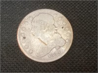 1834 Silver Capped Bust Quarter,AG