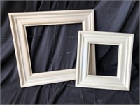 Two Matching Empty Wooden Picture Frames -T