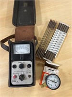 Meter, gauge and rulers