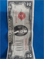 2$ Bill
Red seal 
1928 D series