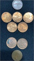 (1) Double Date 1867-1967 Canadian Penny
(5)