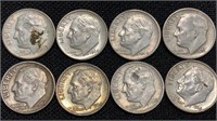 Roosevelt Dimes 
Lot of 8
See pictures for