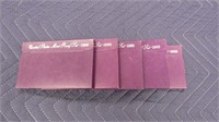 FIVE UNITED STATES MINT PROOF SETS, 89-93