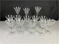 Waterford Crystal Clodagh Stems, Set of 13, 7" h.