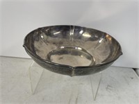 Hand Wrought Sterling Silver 8"dia Bowl, 10.18 ozt